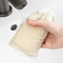 1/5 件装肥皂袋、香皂袋、剑麻肥皂袋网眼用于去角质、沐浴、擦洗