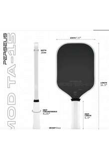 Racchetta da pickleball MOD TA-15 Pro Player Edition Gen 3 con nucleo di propulsione, spessore di 16 mm, realizzata in grafite termoformata T700 in fibra di carbonio