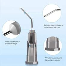 100 件/包牙科预弯点胶针头冲洗器弯针蚀刻剂树脂流动复合针头一次性涂抹器厘米 - 彩色 - 查看 6