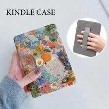Funda para Kindle Paperwhite de 12.ª generación 2024 2022, Básico de 11.ª generación, con correa de mano antideslizante, funda protectora de silicona suave que rodea el perímetro