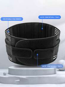 1pc Back Braces For Lower Back, Breathable Back Support Belt For Men/Women For Work , Anti-Skid Lumbar Support Belt