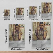 Framed  Nle Rapper Choppa Rap Hip Hop Music Album Cover Poster Top Shotta (2) Canvas Poster Wall Art Picture Prints Hanging Photo Gift Idea Decor Home Posters Artworks - Framed - View 2