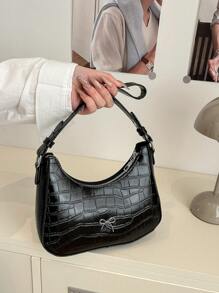 New Luxury Solid Color Pattern Versatile Women Shoulder Bag