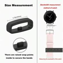 5pcs Multicolor Silicone Watch Band Rings - Durable Watch Band Clips And Protectors For Smartwatches And Sports Watches | Flexible Rubber Replacement Rings With Safety Buckle - 20mm - View 11