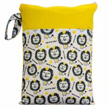 1pc Multi-Pocket Mommy Tote Bag, Fashion Colorful Patchwork Handbag, Cartoon Baby Diaper Wet Dry Bag, Stroller Carry Bag - Multicolor - View 14