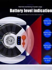 1PC Solar LED Light Bulb Rechargeable Portable Outdoor Garden Camping Tent Light Emergency Night Lantern Spotlight With Solar Charging And USB Smart Display, Solar Lights Outdoor