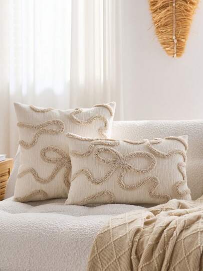 1 件，北欧 Ins 风格刺绣抱枕沙发床头枕腰枕簇绒流苏飘窗蒲团抱枕 45 * 45 厘米，秋季装饰，秋季装饰，房间装饰