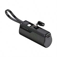 Mini carregador portátil de 5000 mAh compatível com 16/15/14/13/12/11/XR/XS/X/8/7/6, com certificação MFi, ultracompacto, 20 W, PD, carregamento rápido, bateria pequena e fofa