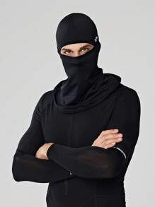 GOLOVEJOY 1pc Men's Lightweight Breathable Quick-Dry Sunscreen Headcover, Multifunctional Outdoor Sports Cycling Face Mask, Versatile Solid Color Unisex Headscarf