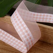 Cinta de tul con lentejuelas a cuadros bicolor, accesorios para el cabello DIY, lazos para regalos florales, cinta decorativa para ropa, zapatos y flores - Multicolor - Ver 21