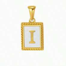 1pc Stainless Steel English Letter Pendant Personalized Mix Ins Style Commuter Necklace Pendant For Men And Women