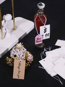 20/50/100张牛皮纸标签，附弹力绳。价格标签、便签标签、礼品标签。 - 白色 - 查看 3