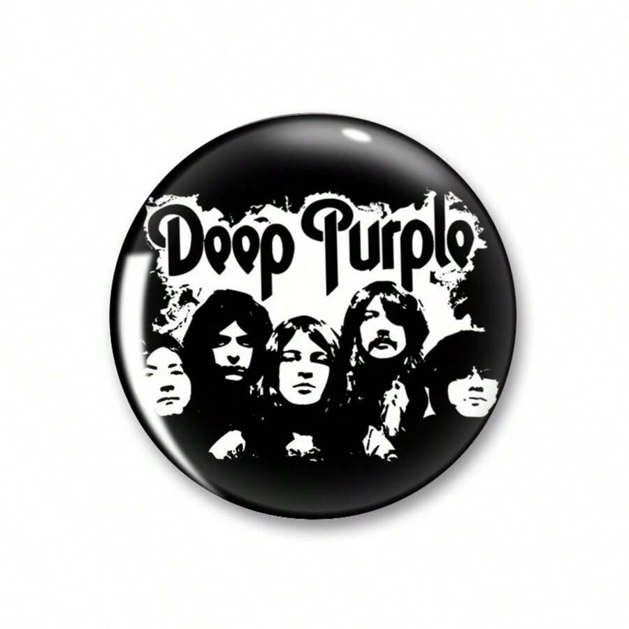 44mm 1.7inch Pins Broach DIY Buttons Snap-In Craft - Black - View 1