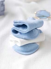 5 Pairs Doraemon Print Ankle Socks Women, Low Vamp Boat Socks Summer Thin, Cute Japanese Style, Versatile Spring Autumn Student Socks, Korean Ins - Blue and White - View 5