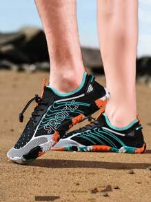 Men's Casual Water Sports Shoes, Breathable, Lightweight, Quick Dry, Non-Slip, Suitable For Surfing, Swimming, Fishing, Diving, Fitness Training, Outdoor River Tracking, Adjustable Fit