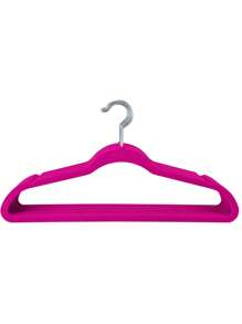 Magma Life 50 Ganchos de Terciopelo para Ropa, Gancho Plateado Giratorio de 360 Grados, Adecuado para Todo Tipo de Ropa, Antideslizante