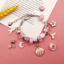 67pcs DIY Beaded Bracelet Making Kit, Creative Jewelry Set Gift For Friends, Birthday Present For Girls - Multicolor - View 4