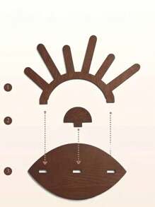 1 szt. Niestandardowa tacka na palmę oka, luksusowa biżuteria bransoletka kolczyki naszyjnik pierścień zegarek, tacka na biżuterię, przechowywanie kluczy w domu salon biuro, idealny prezent