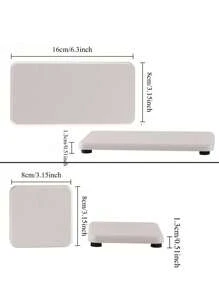 4 Packs Stone Drying Tray For Bathroom Sink, Diatomite Stone Sink Tray, Stone Coasters Kitchen Soap Dish Holders Trays,Bathroom Decor,Organization And Storage