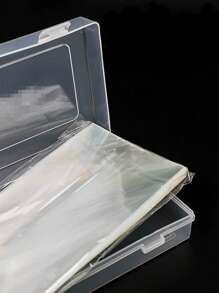 100 Pieces Of High Quality PP Money Bag With Storage Box - Protective Ticket Folders, Storage Bags And Gift Ideas For Christmas, Halloween, Thanksgiving, Easter, New Year - Rectangular Shape, Button Closure, PC Material