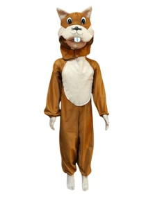 Disfraz Ardilla Infantil Festival Primavera Carnaval Escuela - Multicolor - Ver 1