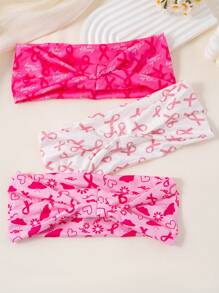 3 pièces/1 pièce Bandeau élastique à nœud de style bohème, bandeau de sport imprimé large, doux et respirant pour femmes et adolescentes, tenue décontractée et sportive, accessoires cheveux, turban, bandeau de transpiration, serre-tête