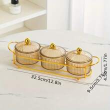 1 Set, New Year Style, Plastic Snack Tray, Unbreakable, Reusable, Food- Fruit & Nut Plate, Home Living Room Candy Bowl, Suitable For Party Use - Multicolor - View 15