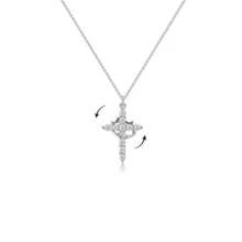 1pc Women Christian Crown Cross Pendant Necklace, Suitable For Daily Wear And Gift-Giving - Suitable For All Seasons, An Ideal Choice For Christmas, Valentine's Day And Other Occasions
