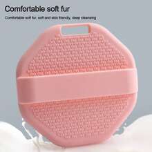 1个硅胶身体磨砂膏，适用于淋浴时去角质，防滑手柄，适合所有肤质 - 彩色 - 查看 4