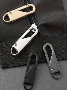 10件/8件/6件/4件/2件/1件/12件装不锈钢拉链维修套装 - 通用拉链头更换，适用于服装和钱包 - 安装简便，经久耐用