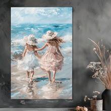 1pc Canvas Art Print,A Peaceful Beach Scene,Wood Framed Painting (1) Thickness 2.5 Cm/ 1 Inch-Home Decoration For All Occasions,Ideal New Year, Valentine's Day,Thanksgiving,Easter,Christmas Gift,Room Decoration Aesthetic,Wall Decoration Art,Perfect Gift,Autumn And Winter Wall Decoration,Living Room Decoration, Bedroom Decoration, Kitchen Decoration, Entry Decoration, Bathroom Decoration, Direct Wall Painting, High Quality Wall Painting Poster,Modern Home Decoration Stretched And Framed Ready To Hang