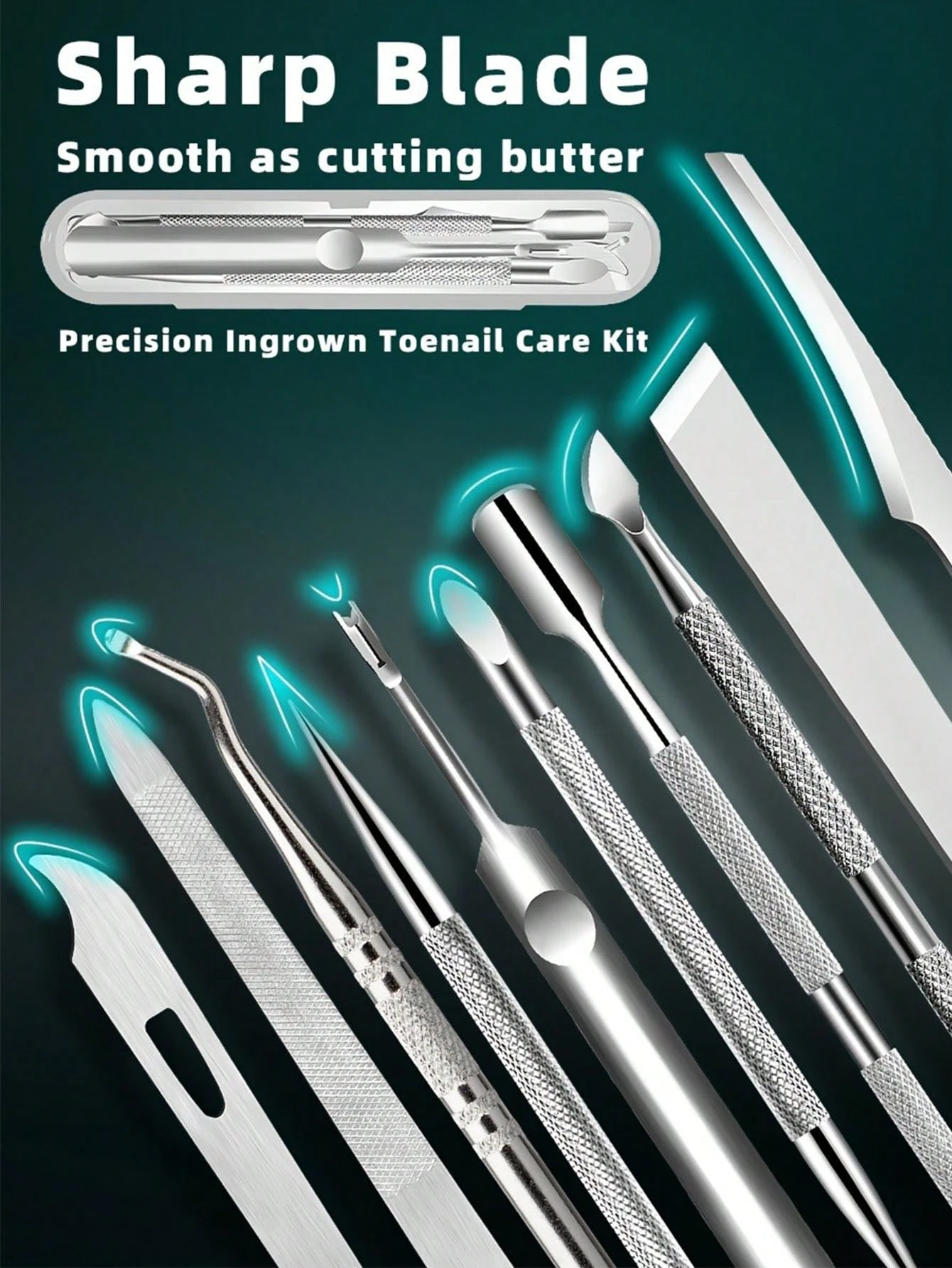 K Di Cura Degli Spessi Unghioni Dei Piedi Per Anziani, 9 In 1, Set Di Kit P 58667861 - Foto 10