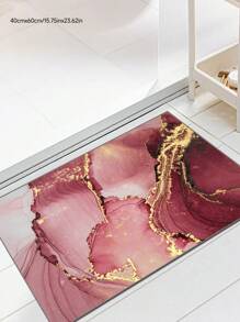 1 pieza de alfombra con patrón de mármol, apta para sala de estar, dormitorio, lavandería, entrada, patio, sala de juegos, hamaca, alfombra decorativa para el hogar