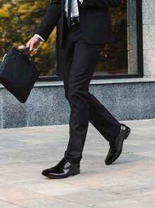 Bruno Marc Men's DP Lace Up Oxford Dress Shoes Brogues Derbys - Black - View 6