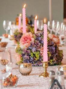 4 piezas de velas en espiral de colores 2025 nuevas (longitud 20cm/7.87in), velas en espiral de color rosa intenso para la decoración del hogar en días festivos, velas retorcidas sin perfume y sin goteo para fiestas, cenas, bodas, San Valentín (rojo/blanco/negro/verde/rosa), regalos, decoración del hogar, Pascua, velas decorativas de cumpleaños, decoración de velas para fiestas, velas para la decoración de mesas de restaurantes/cocinas, Día del Padre, Día de la Madre