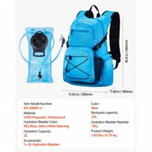 Hydration Backpack, 15-25L Insulated Hydration Pack Backpack With 2-3L TPU Water Bladder, Hiking Water Backpack With Storage For Men Women, Hydro Water Daypack For Hiking Running Cycling Camping - 25L Insulated Hydration 2L TPU - View 7