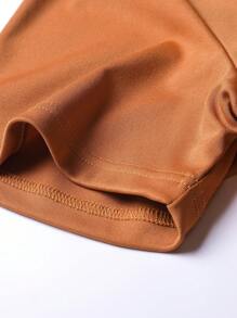 Bộ trang phục nam 2 món - 1 áo phông + 1 quần short, Bộ áo phông nam, Bộ quần short nam, Bộ đồ thường ngày đi nghỉ cổ điển dành cho nam, Bộ đồ thể thao chạy bộ tập luyện đường phố dành cho nam, Áo phông cà phê + Quần đen - Nhiều màu - Xem 6