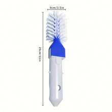 Blue And White Mini Pool Brush Head For Indoor And Outdoor Cleaning - Blue and White - View 5