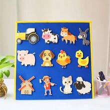 BELLKIDS 12 Pcs "Old McDonald's Had A Farm" Story Felt Board Set, Picture Book Story Felt Board, Story Display Board, Felt Kit, Apron Play, Classroom Performance, Classroom Activities, Role-Playing, Teaching Tools