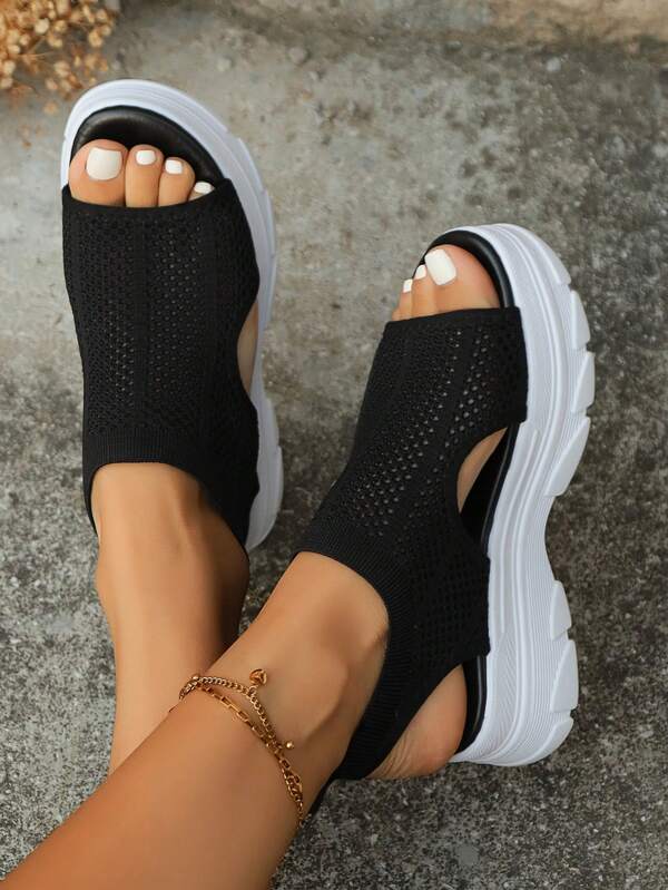 Women's Summer Athletic Sandals, New Casual Soft Bottom Flats, Fairy Style Student Beach Shoes