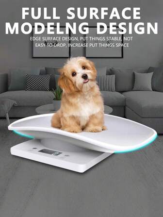  [用于宠物称重] 1 件 10 公斤高精度多功能数字厨房电子秤、宠物秤、水果蔬菜秤、婴儿秤，适合家庭使用，满足小动物的需求