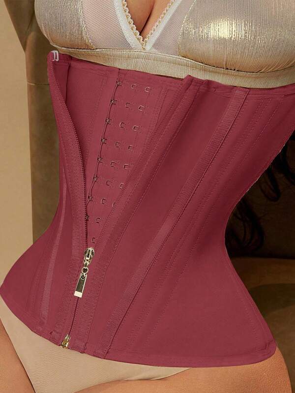 Ceinture gaine amincissante avec fermeture éclair, gaine de compression élevée pour femmes