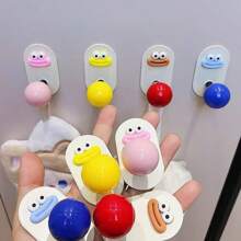 Dopamine Bathroom Hook, Plastic Wall Mounted Towel Rack, Non Perforated Strong Load-Bearing Adhesive Hook, Household Wall Mounted Bathroom Towel Adhesive Hook, Casual Style, Easy To Install, Strong Load-Bearing Adhesive Hook, Used For Household Use.