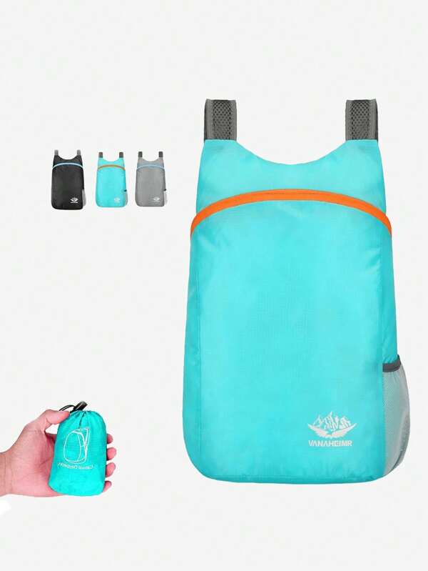 1pcNew Ultra Light Portable Storage Bag With Foldable Waterproof Backpack For Travel, Outdoor And Sports Travel Bags