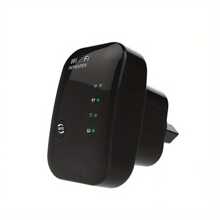 300Mbps WiFi Signal Repeater And Expansion Amplifier - An Amplifier That Enhances Network Range, Compatible With Major Brands, American Plugs, 110V-240V, Network Signal Amplifier | Modern Wireless Repeater | Durable Black Casing
