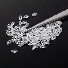 Sparkly Excellent Cut Moissanite DEF VVS1, 2x3mm, 5pcs/10pcs, Small Size, Jewelry & Gemstone Suitable For Jewelry Making - DEF Color - View 4