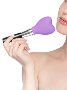 3pcs/Set Heart-Shaped Silicone Makeup Brush Protectors, Anti-Dust Storage & Protection Case, Brush Guards To Prevent Frizz,Makeup Brush Dust Protective Cover, Suitable For Travel, Vacation,Makeup Table, Dormitory,Ideal For Women, Daughters, Sisters, Teachers