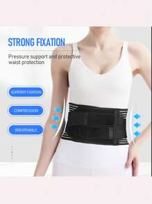 1pc Back Braces For Lower Back, Breathable Back Support Belt For Men/Women For Work , Anti-Skid Lumbar Support Belt
