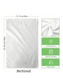 2pcs Set Watercolor Floral Pattern Kitchen Towels, Soft Absorbent Hand Towels For Kitchen, Dining Table, Bathroom, Home Use