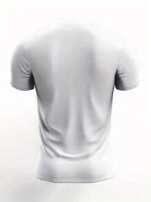 Customized Opaque Material 3D Printed T-Shirt For Men, Personalized Photo Design, Casual Short Sleeve, Lightweight Polyester Fiber, Machine Washable, Suitable For Summer Outdoor Activities Ornamental,Dawg Stylish,Fashion,Hipster,Contracted,Easy Costume,Modest Fashion,Minimal Chic,Casual Custom,Unique,Personalized Ideal Gifts For Him Family,Boyfriend,Friends,Children
